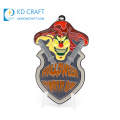 China manufacturer custom metal zinc alloy soft enamel charity running medal with heart logo